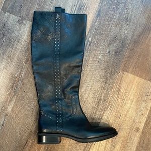 Sam Edelman Prina Leather Tall Boots in Black
